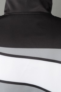 WTV175 Online Order Women's Sport Suit Design Black and White Contrast Sport Suit Sport Suit Factory 100% Polyester  detail view-1